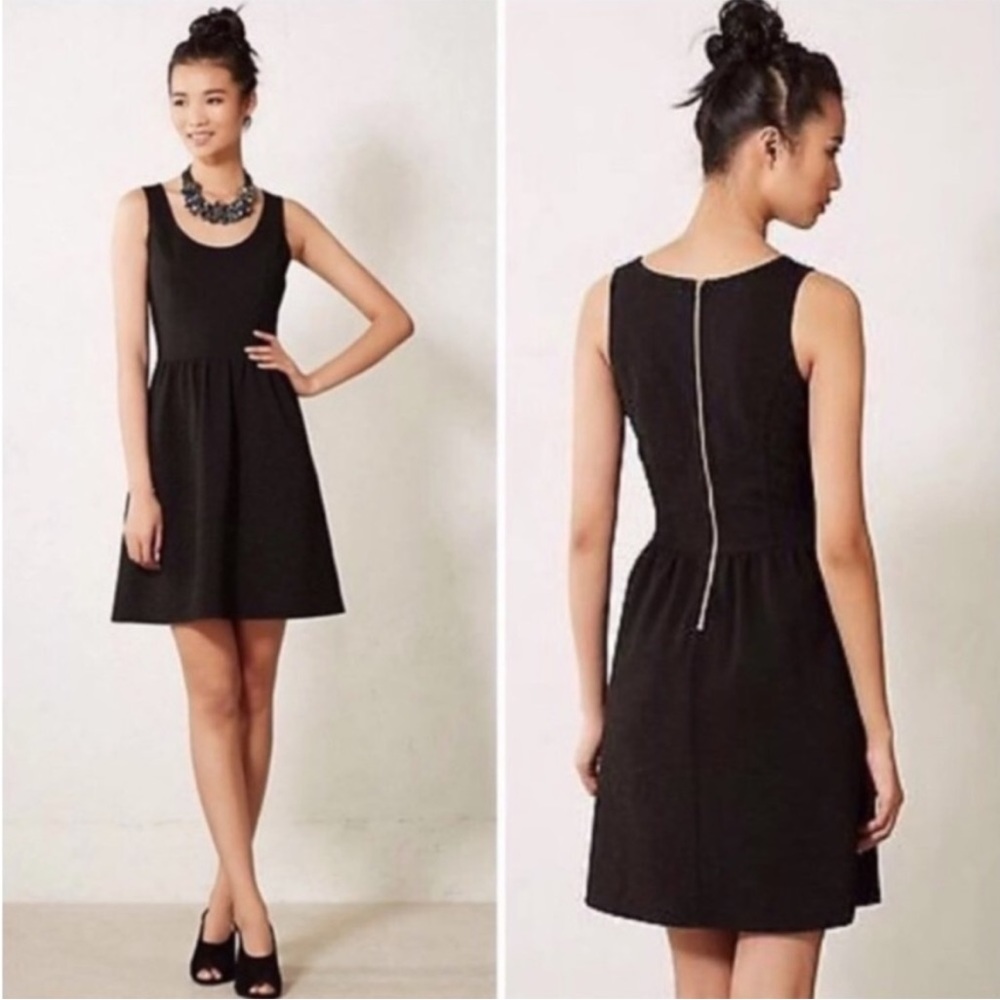 Anthropologie Black A-Line Dress